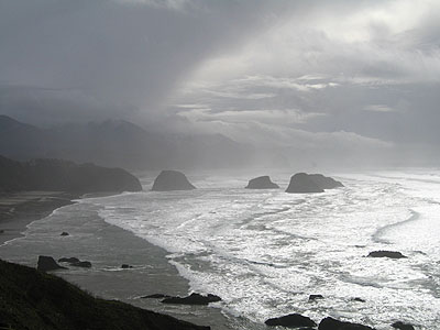 Sea Stacks, Crescent Beach, Ecola State Park, Oregon, February 2007