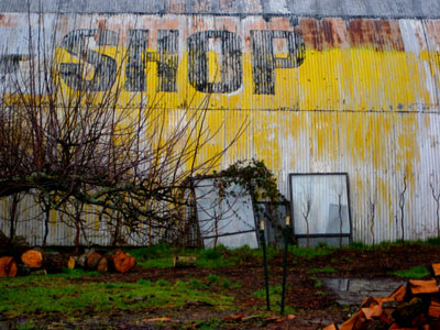 Shop, Painted Wall