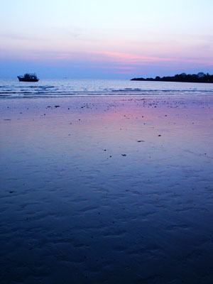 Sunset on the Beach, Ko Chang, Thailand, February 2004