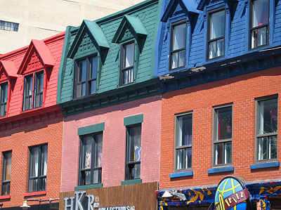 Townhoses with Mansard Roofs