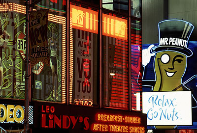 Mr. Peanut, Times Square, New York City, April 1999