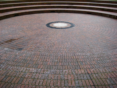 Brickwork, Terry Schrunk Plaza, Portland, OR, March 2008