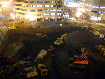 Downtown Construction at Night 2