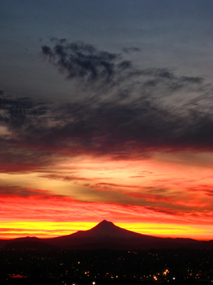 Mount Hood Sunrise 13, Portland, OR, February 2008