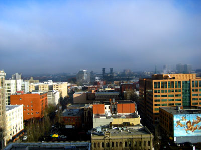 North End of Downtown Portland, View