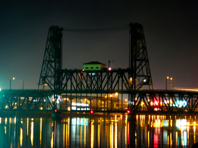 Steel Bridge at Night