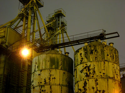 Storage Tanks, Darigold Compund at Night, Portland, OR, January 2008