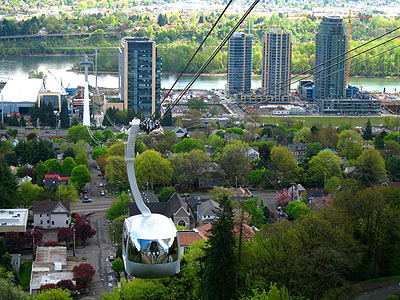 Aerial Tram, South Waterfront Buildings