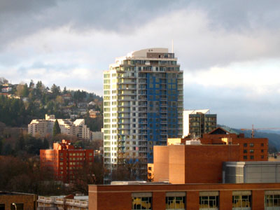 Benson Tower from the Harrison