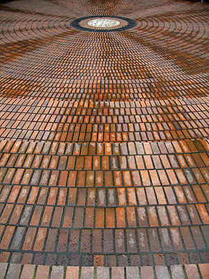 Brick, Terry Schrunk Plaza, Portland, Oregon, March 2007
