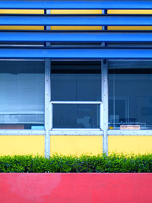 Brightly Colored Office Building, Portland, Oregon, April 2007