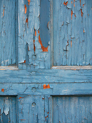 Chipped Paint, Garage Door, Portland, Oregon, March 2007