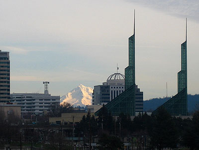 Convention Center and Mount Hood