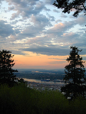 Docked Boats on Willamette, Sunset 3