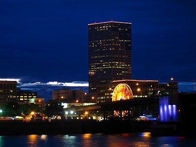 Downtown Portland, Rose Festival Lights