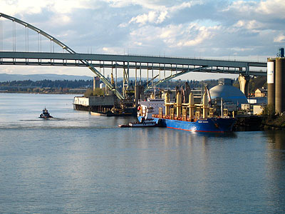 Fremont Bridge, Loading Docks