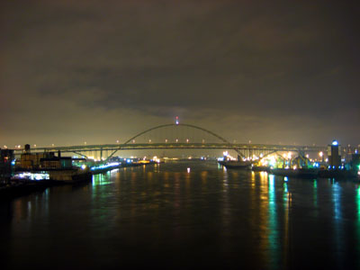 Fremont Bridge, Night