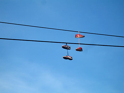 Hanging Sneakers