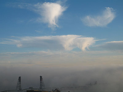 Hawthorne Bridge, Fog 2