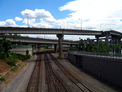 I-5 Overpass, Train Tracks
