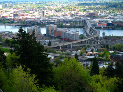 Marquam Bridge & Interchanges, Portland, Oregon, April 2007