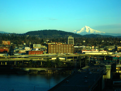 Morrison Bridge, Mount Hood