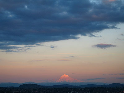 Mount Hood Alpenglow 1