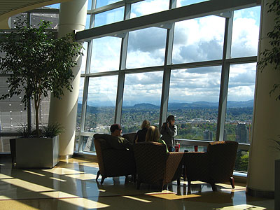 OHSU Lobby, View
