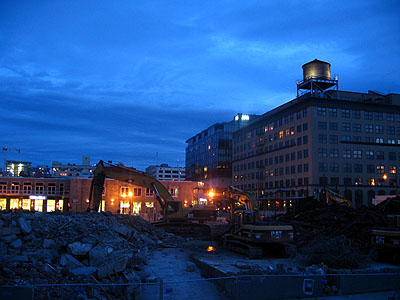 Pearl District Construction, Evening 1
