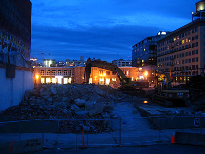 Pearl District Construction, Evening 2