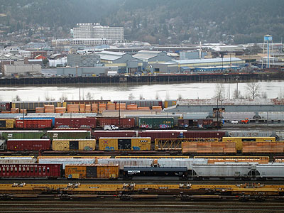 Railyard, Willamette River, Montgomery Park