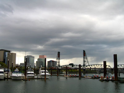 Riverplace Marina, Hawthorne Bridge, Downtown