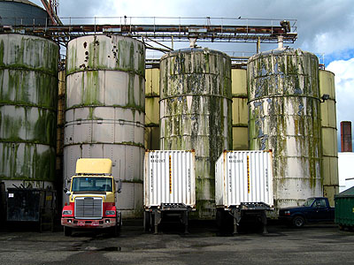 Storage Tanks, Trucks, Darigold Compound 1