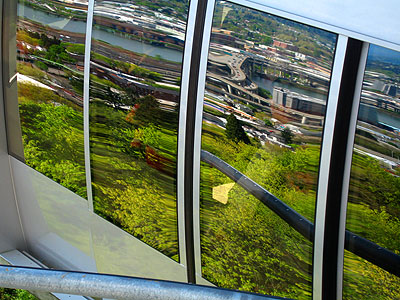 Tram Reflections of Downtown