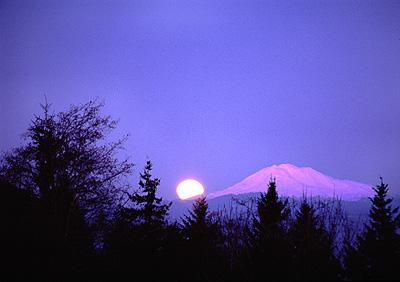 Moonrise, Mount Adams